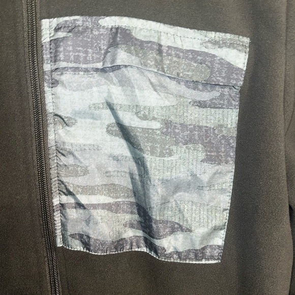 Free Country Full Zip Hooded Sweatshirt Fleece Camo Details Size Large - Picture 3 of 7